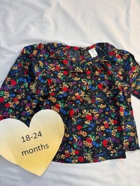 GAP - Floral long sleeve Blouse Top - Multicolor